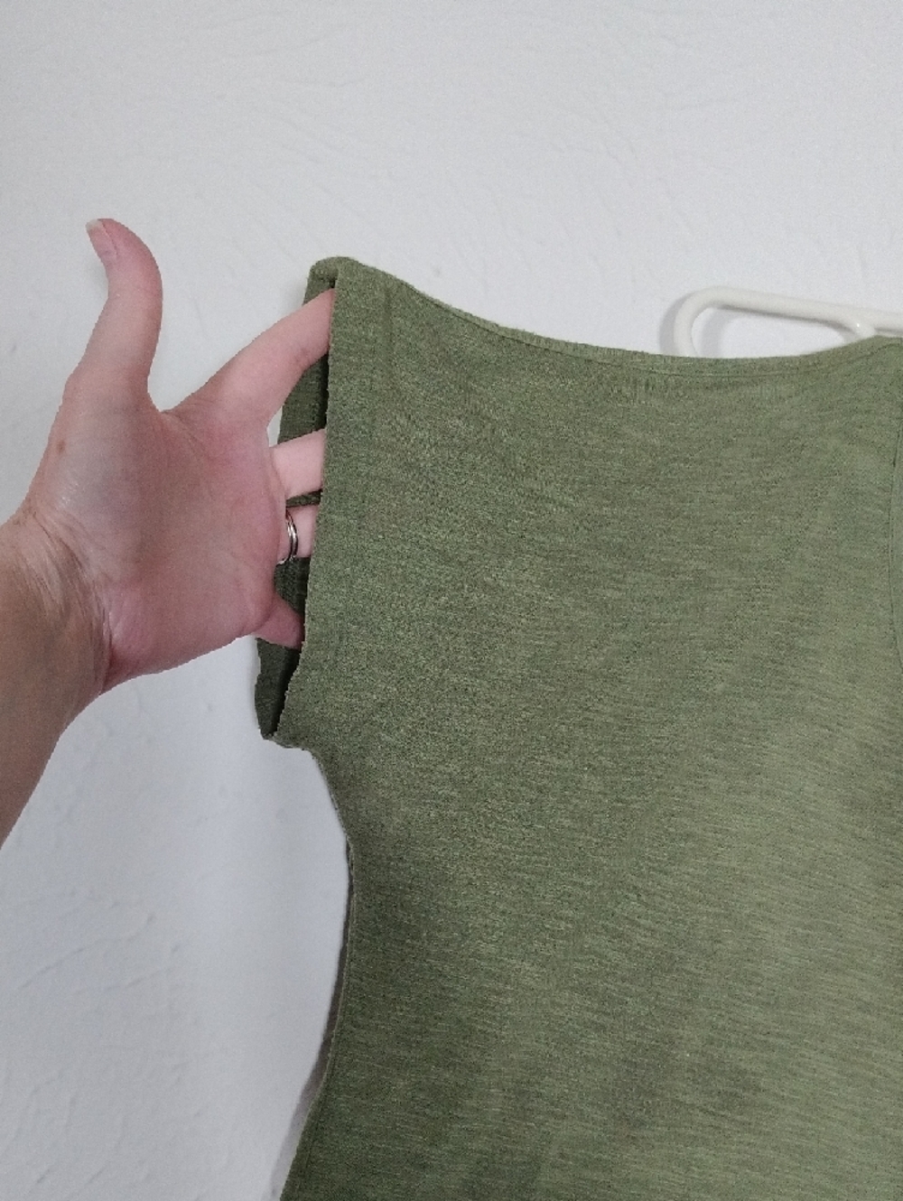 Mudd Olive Cold-Shoulder Top - Picture 3 of 10